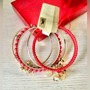 Limited Edition Red and Gold Bangle Set